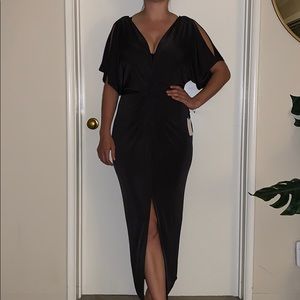 ASTR The Label Black Midi Dress Women Size M